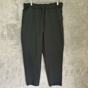 Lululemon Pants 12 Dark Gray Keep Moving 7/8 High Rise Stretch Athleisure Travel